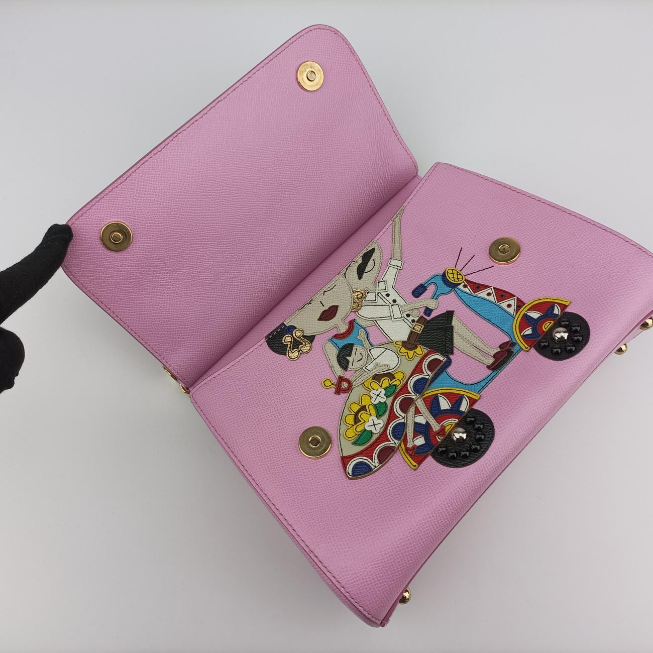 Miss Sicily Family Pink×multicolor Leather 40ミス シシリー ファミリー ピンク×マルチカラー レザー 40