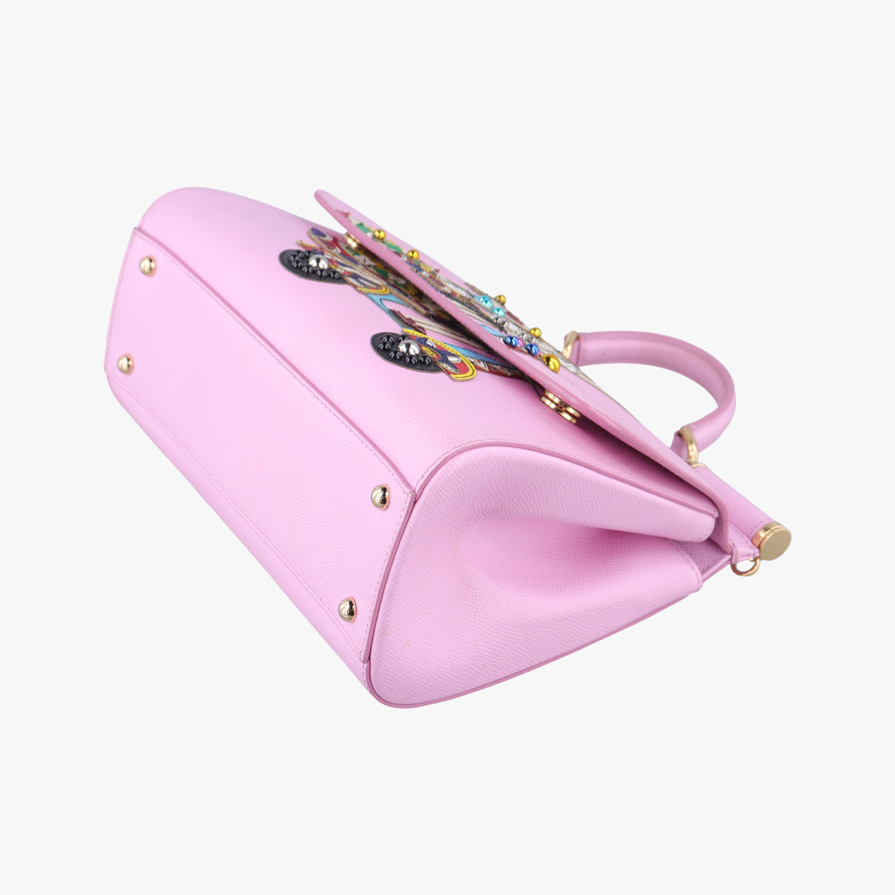 Miss Sicily Family Pink×multicolor Leather 40ミス シシリー ファミリー ピンク×マルチカラー レザー 40