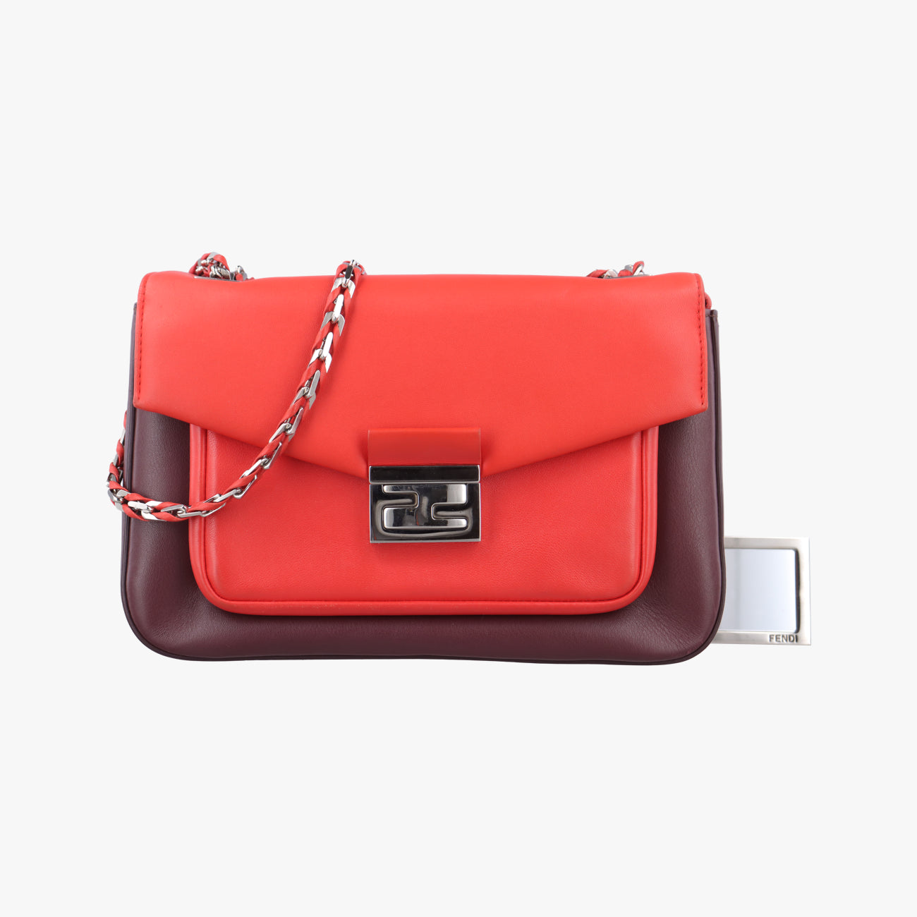 Be Baguette Red×Brown Leather 8BR677 8BR677-W2E-149-2566ビー バゲット レッド×ブラウン レザー 8BR677 8BR677-W2E-149-2566