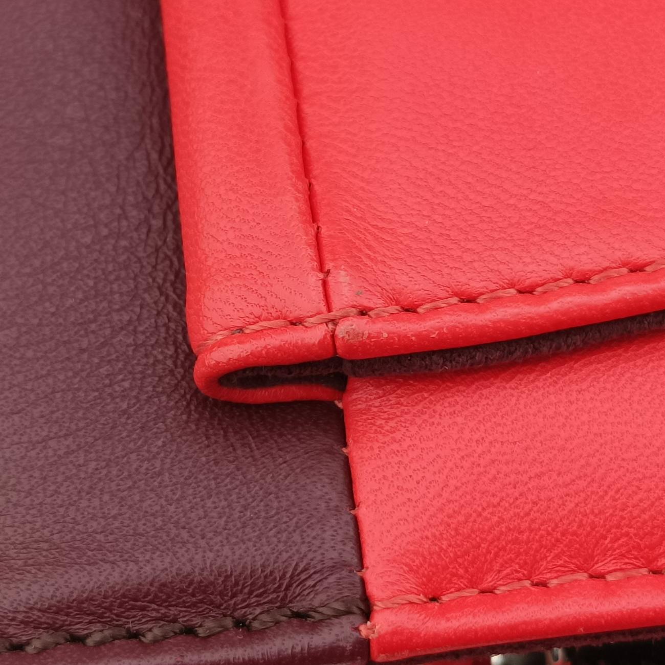 Be Baguette Red×Brown Leather 8BR677 8BR677-W2E-149-2566ビー バゲット レッド×ブラウン レザー 8BR677 8BR677-W2E-149-2566