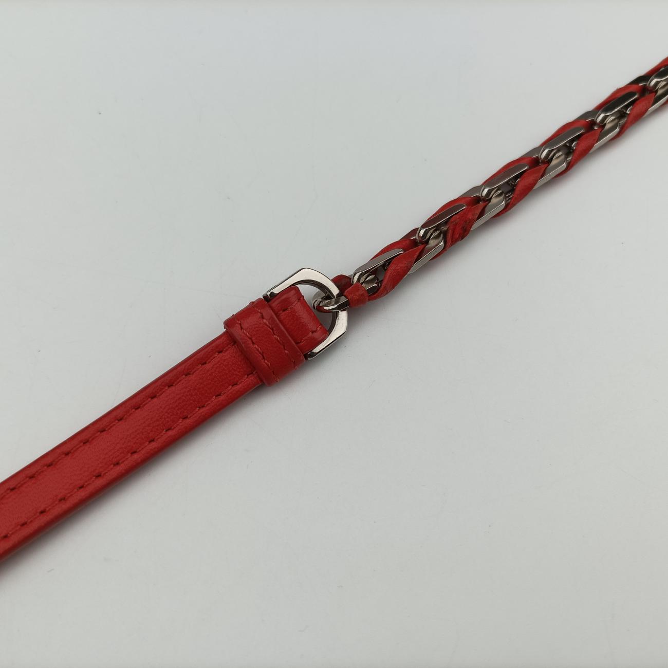 Be Baguette Red×Brown Leather 8BR677 8BR677-W2E-149-2566ビー バゲット レッド×ブラウン レザー 8BR677 8BR677-W2E-149-2566