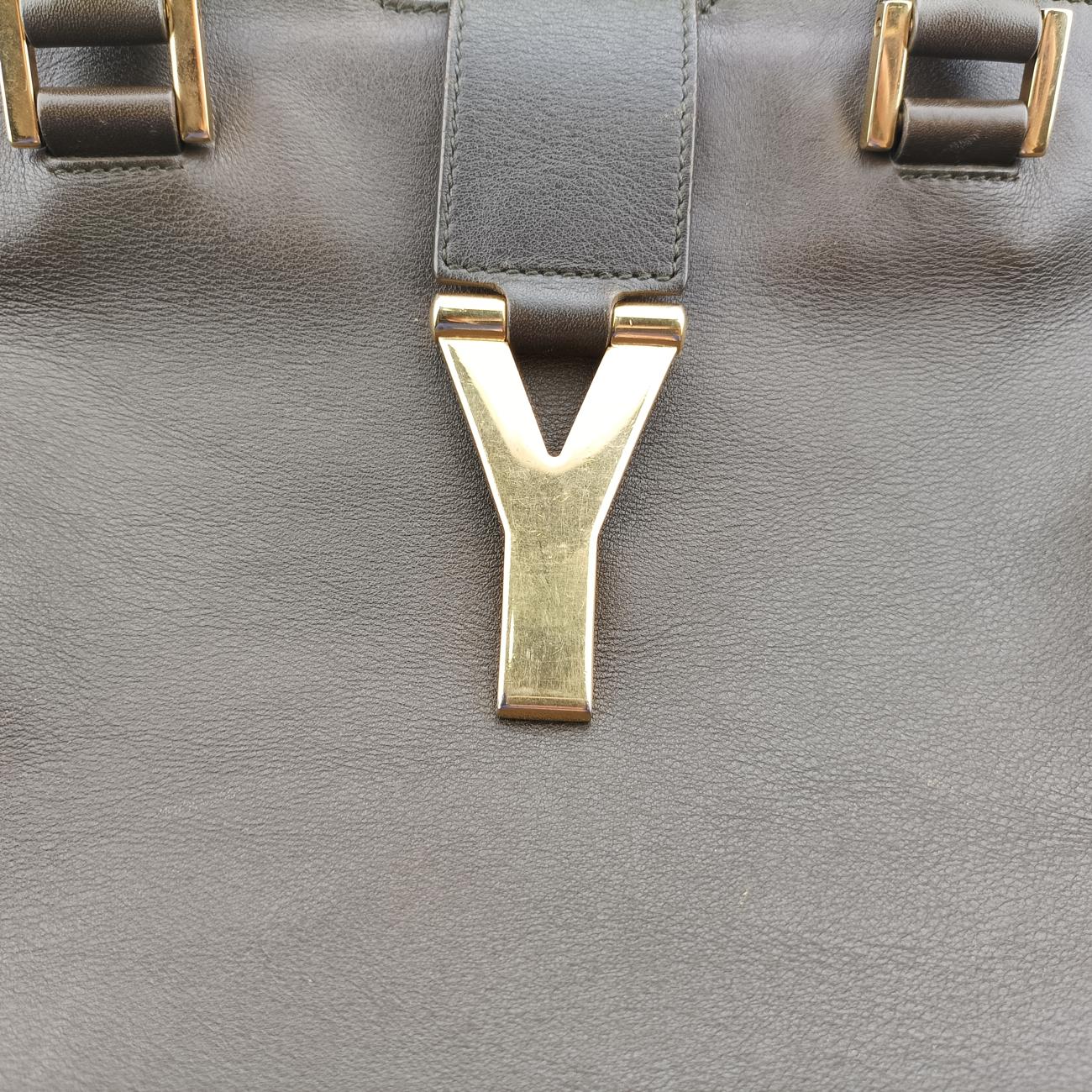 Y Ligne Petit Cabas Green Leather 311208 311208.527411Yライン プチカバス グリーン レザー 311208 311208.527411