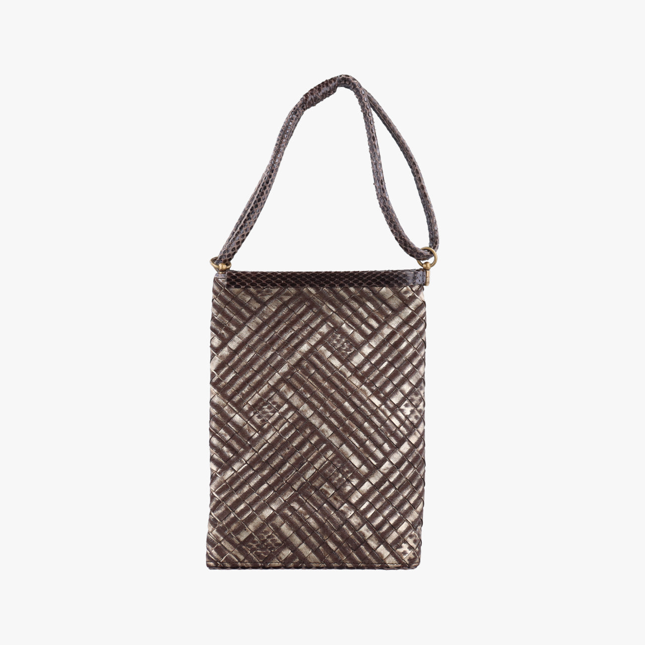 intrecciato Multicolour Snakeskin x Canvas 183269 VEGE1 2083 EPEV 2007 3753 Aイントレチャート マルチカラー ヘビ革×キャンバス 183269 VEGE1 2083 EPEV 2007 3753 A