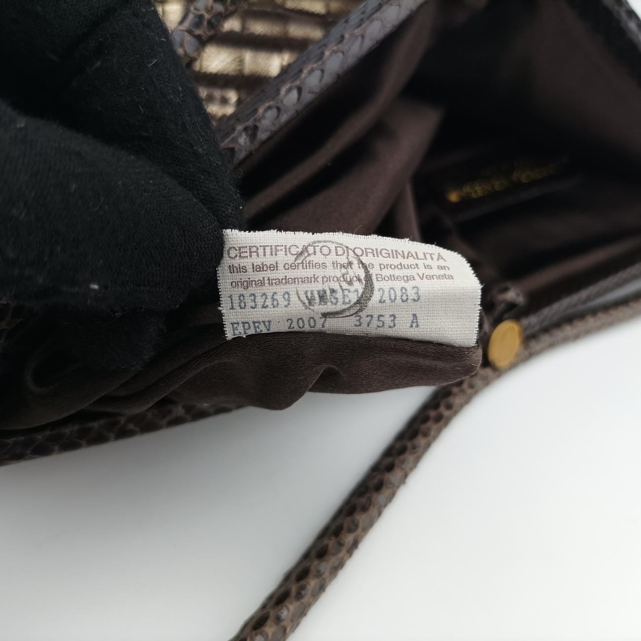 intrecciato Multicolour Snakeskin x Canvas 183269 VEGE1 2083 EPEV 2007 3753 Aイントレチャート マルチカラー ヘビ革×キャンバス 183269 VEGE1 2083 EPEV 2007 3753 A