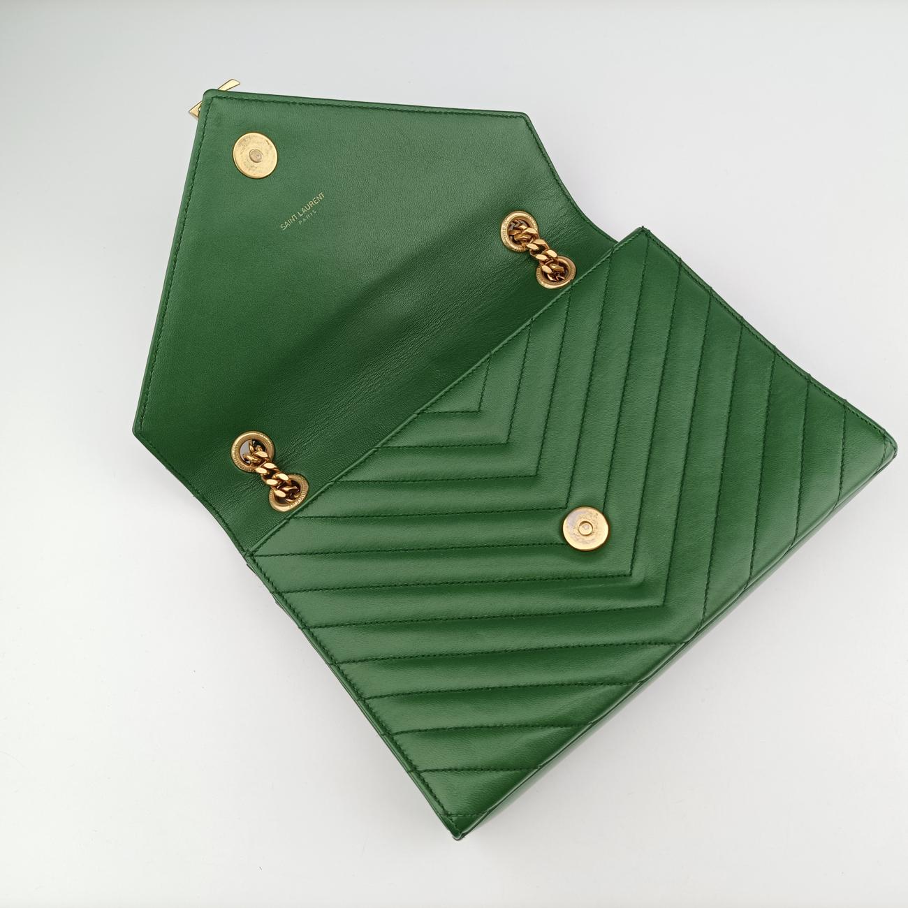 ENVELOPE Green Leather 381667 DMR381667.0115エンベロープ グリーン レザー 381667 DMR381667.0115