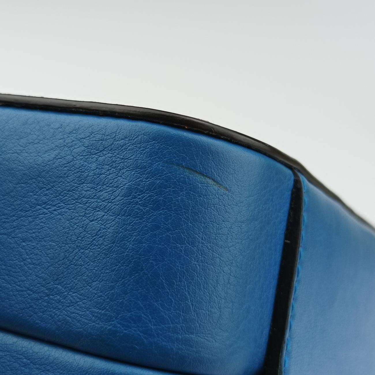 Interlocking G Blue×orange Leather 658230 インターロッキングG ブルー×オレンジ レザー 658230 