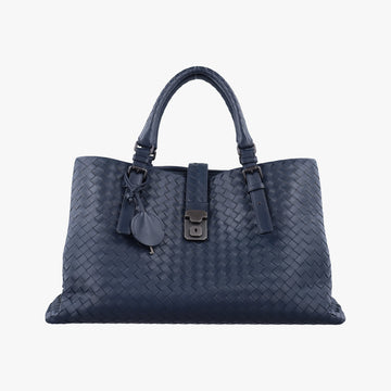 Roma Intrecciato Navy lambskin B03185037Bローマ イントレチャート ネイビー ラムスキン B03185037B