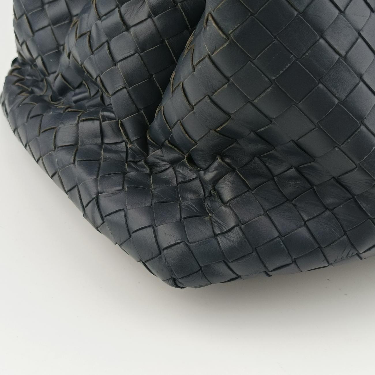 Roma Intrecciato Navy lambskin B03185037Bローマ イントレチャート ネイビー ラムスキン B03185037B