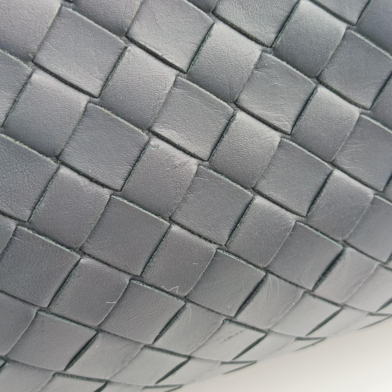 Roma Intrecciato Navy lambskin B03185037Bローマ イントレチャート ネイビー ラムスキン B03185037B