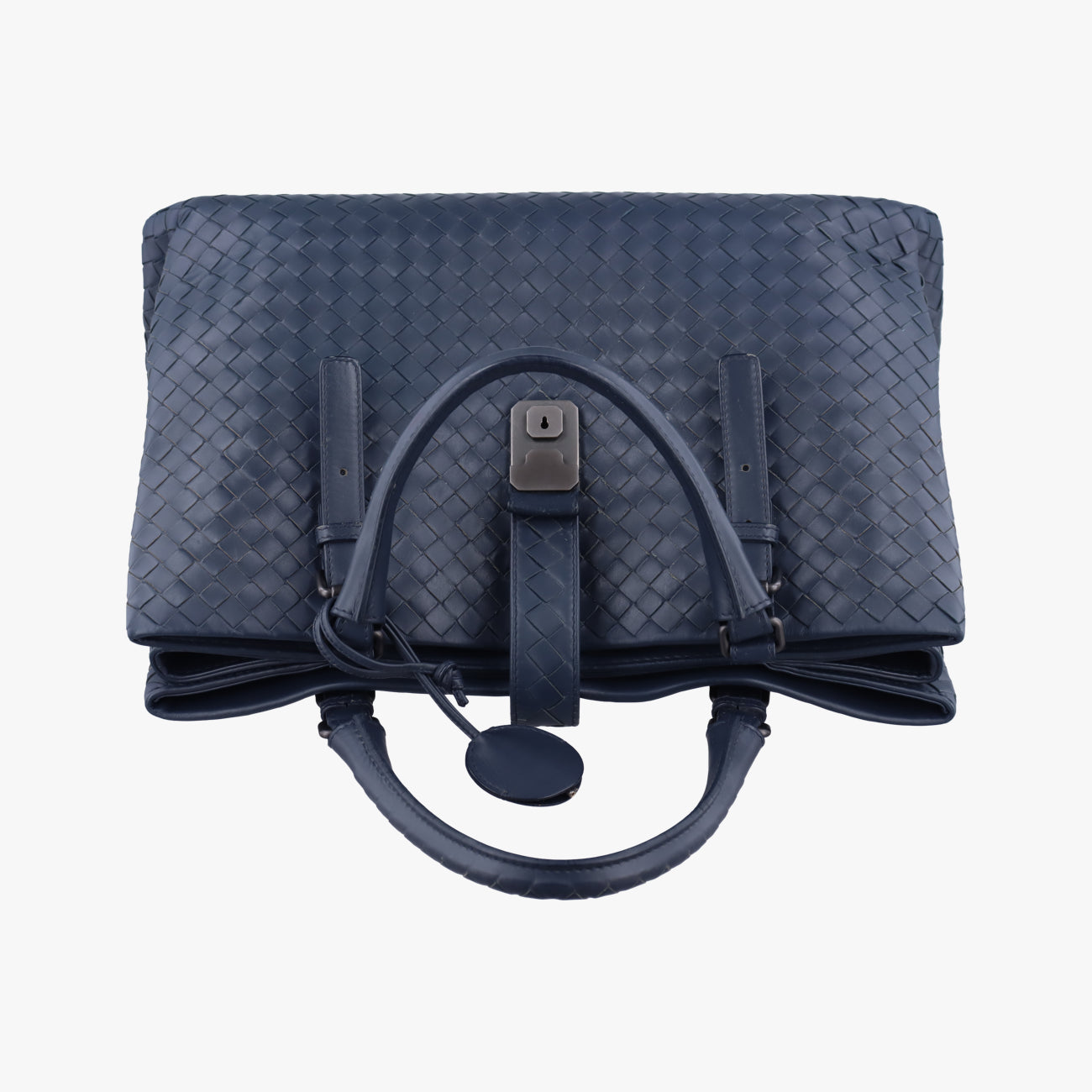 Roma Intrecciato Navy lambskin B03185037Bローマ イントレチャート ネイビー ラムスキン B03185037B