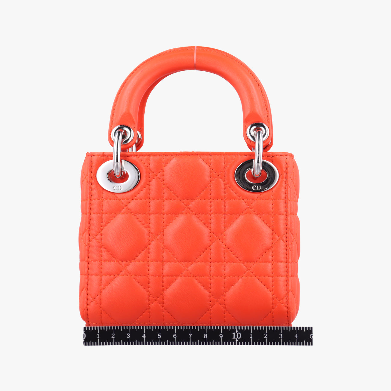Lady Dior Orange lambskin 18-MA-0145レディディオール オレンジ ラムスキン 18-MA-0145