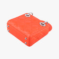 Lady Dior Orange lambskin 18-MA-0145レディディオール オレンジ ラムスキン 18-MA-0145