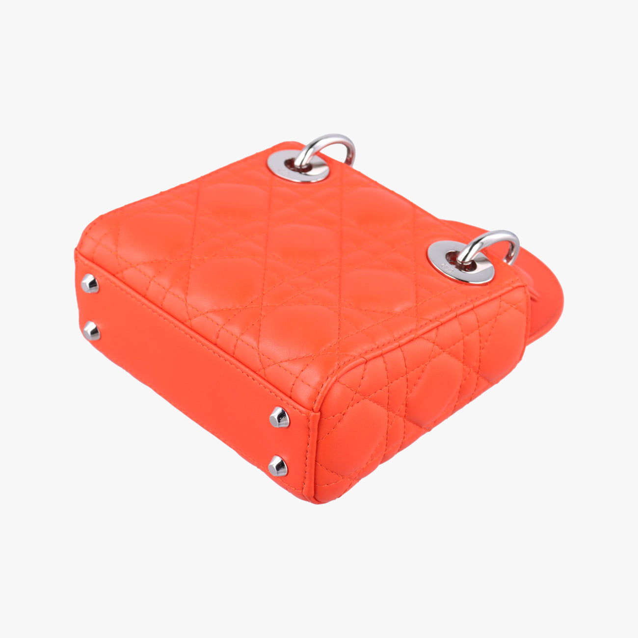 Lady Dior Orange lambskin 18-MA-0145レディディオール オレンジ ラムスキン 18-MA-0145