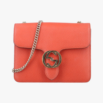 Interlocking G Orange Leather 510304 E026854224インターロッキングG オレンジ レザー 510304 E026854224