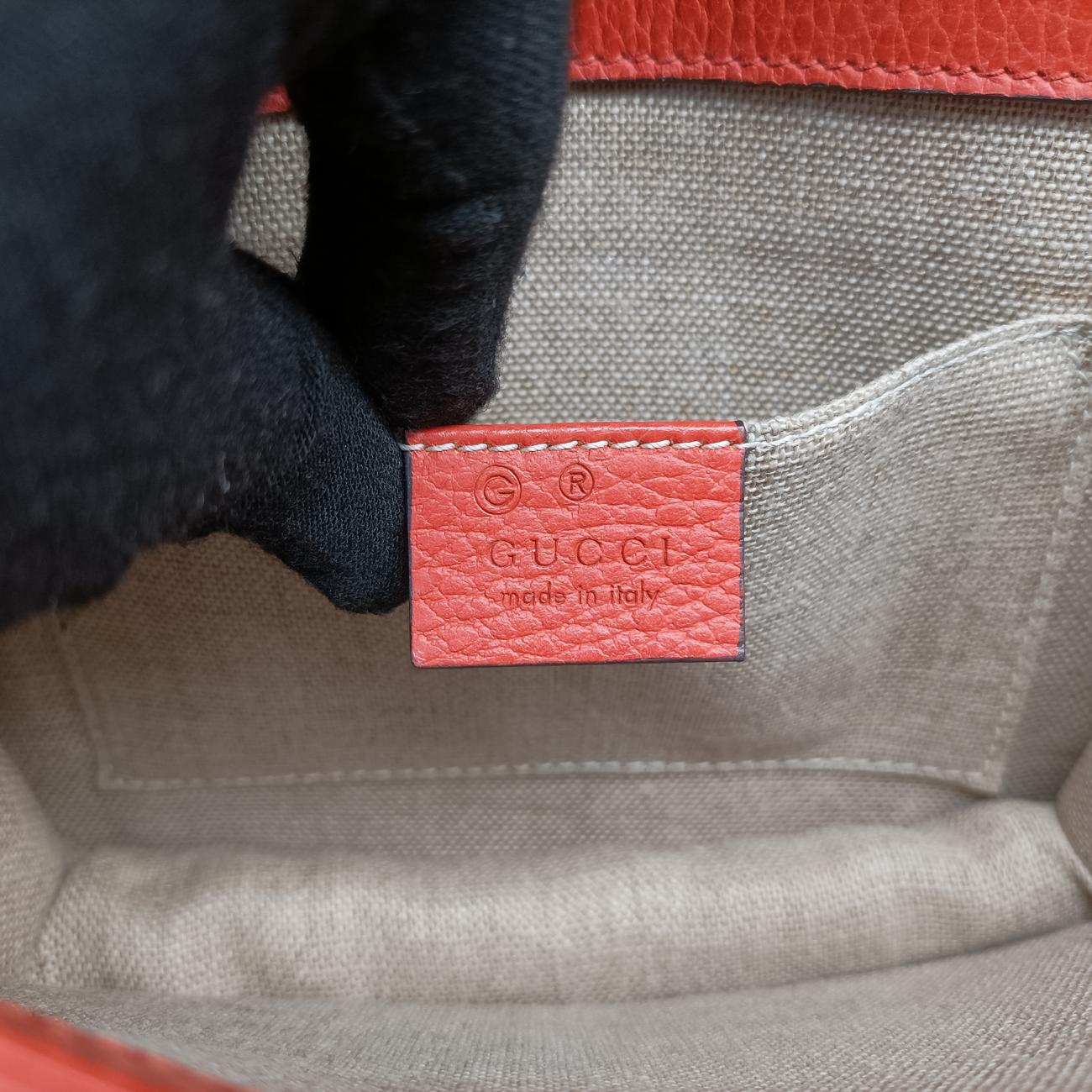 Interlocking G Orange Leather 510304 E026854224インターロッキングG オレンジ レザー 510304 E026854224