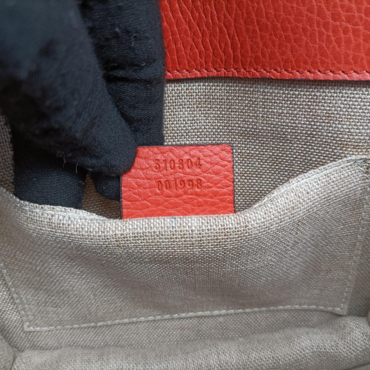 Interlocking G Orange Leather 510304 E026854224インターロッキングG オレンジ レザー 510304 E026854224