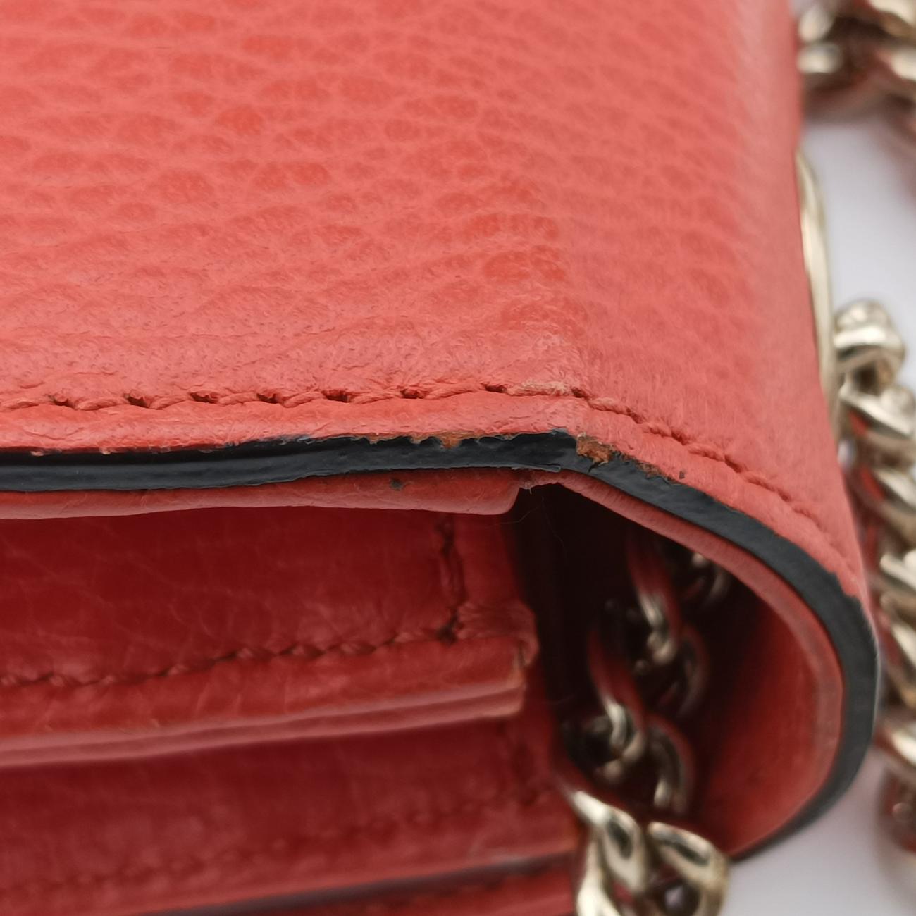 Interlocking G Orange Leather 510304 E026854224インターロッキングG オレンジ レザー 510304 E026854224