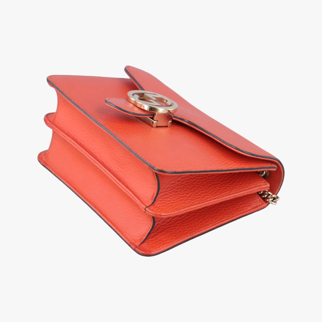 Interlocking G Orange Leather 510304 E026854224インターロッキングG オレンジ レザー 510304 E026854224