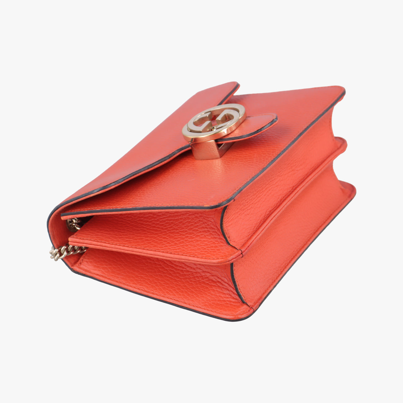 Interlocking G Orange Leather 510304 E026854224インターロッキングG オレンジ レザー 510304 E026854224