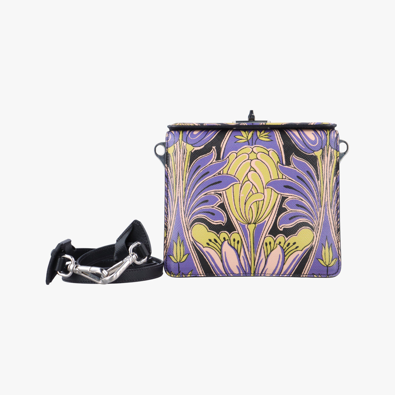 Soft Floral Clutch Multicolour Saffiano leather 7ソフトフローラルクラッチ マルチカラー サフィアーノレザー 7