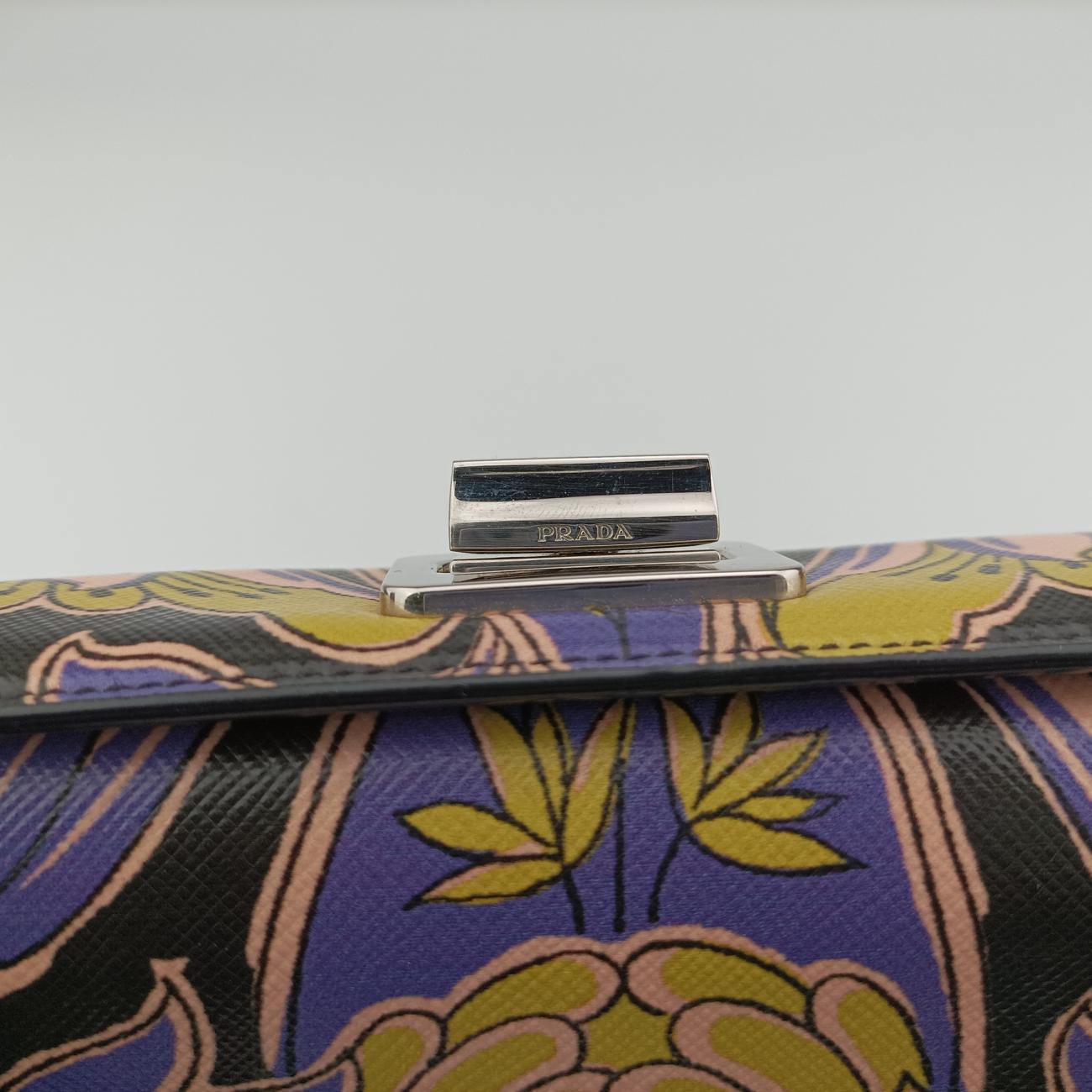 Soft Floral Clutch Multicolour Saffiano leather 7ソフトフローラルクラッチ マルチカラー サフィアーノレザー 7