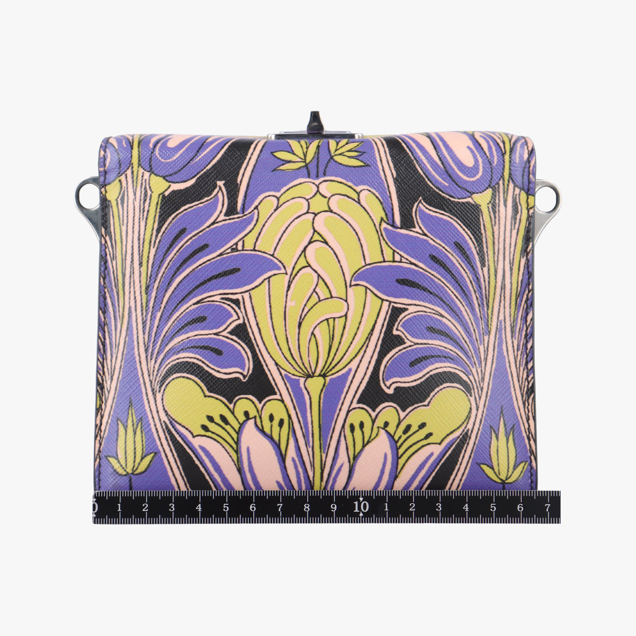 Soft Floral Clutch Multicolour Saffiano leather 7ソフトフローラルクラッチ マルチカラー サフィアーノレザー 7