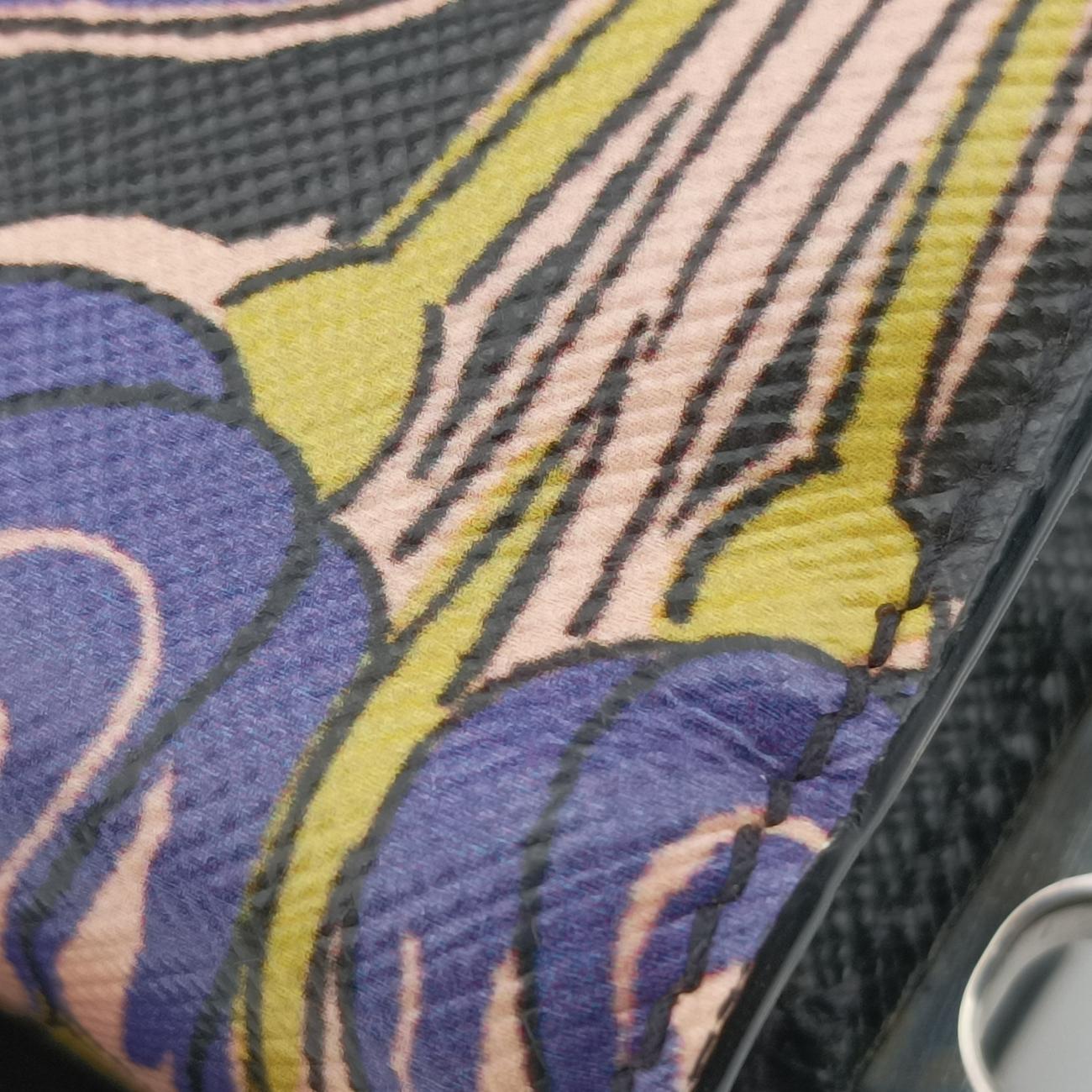 Soft Floral Clutch Multicolour Saffiano leather 7ソフトフローラルクラッチ マルチカラー サフィアーノレザー 7