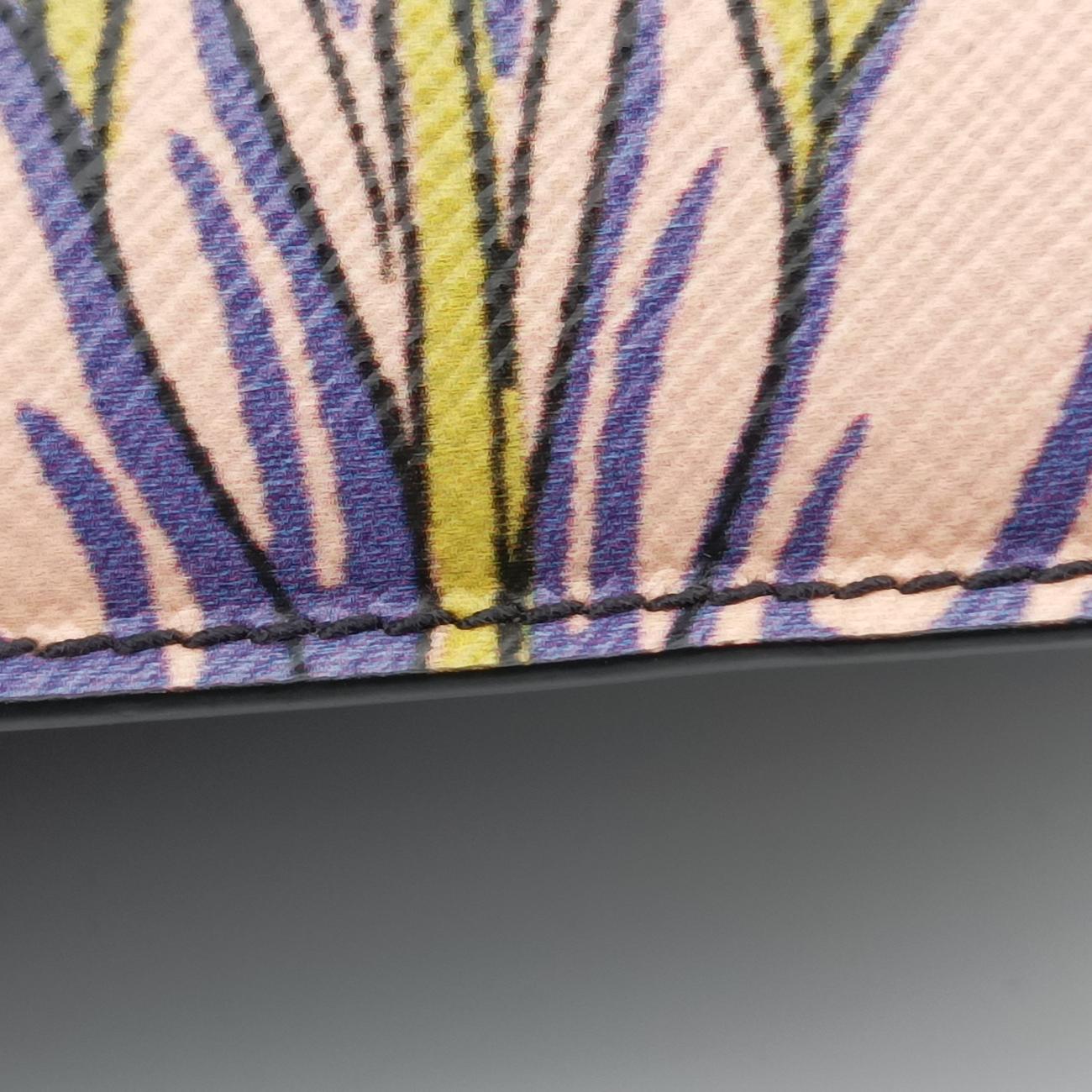 Soft Floral Clutch Multicolour Saffiano leather 7ソフトフローラルクラッチ マルチカラー サフィアーノレザー 7