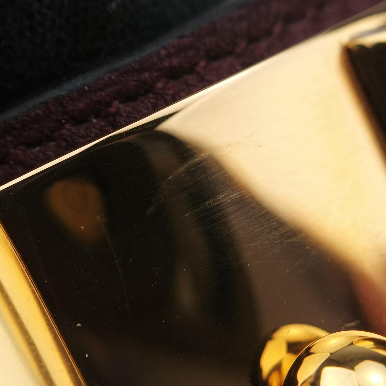 Collier de Chienpurple brown×goldenLeather× GPS ▢P Rコリエ ド シアンパープル ブラウン×ゴールドレザー × GPS ▢P R