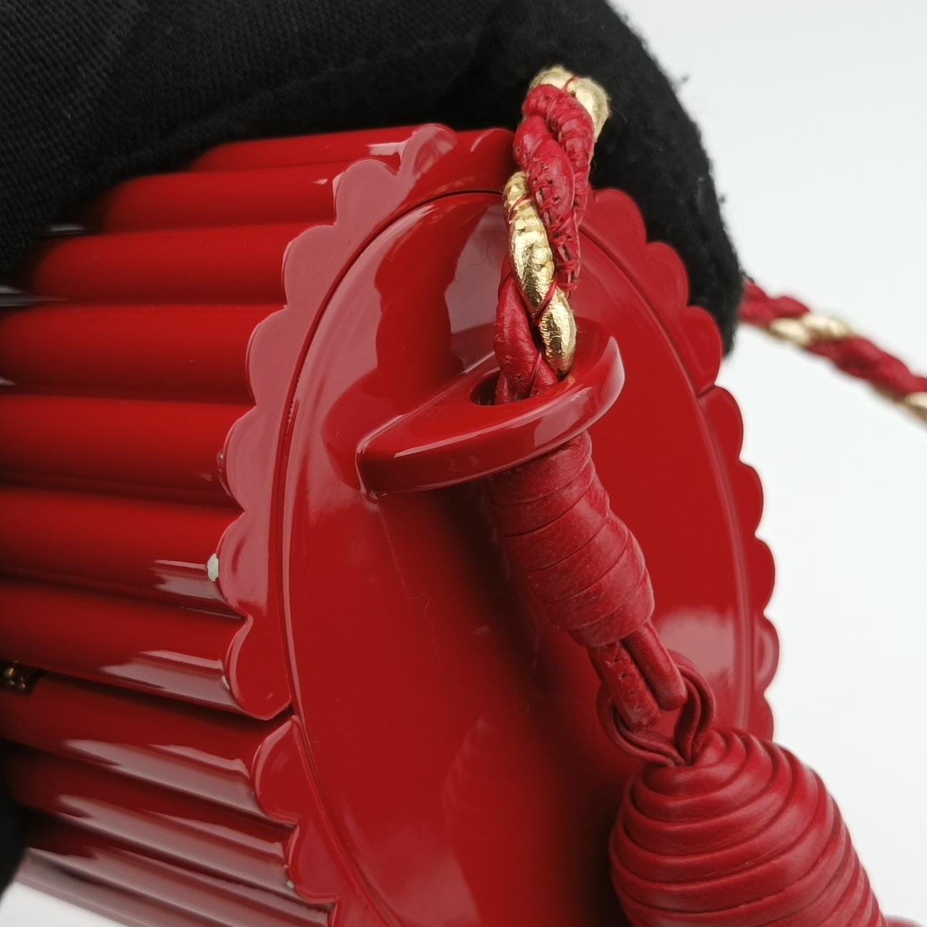 Fringe Monogram Opium Box Red Plexiglass 418593 ART418593.1116フリンジモノグラムオピウムボックス レッド プレキシガラス 418593 ART418593.1116