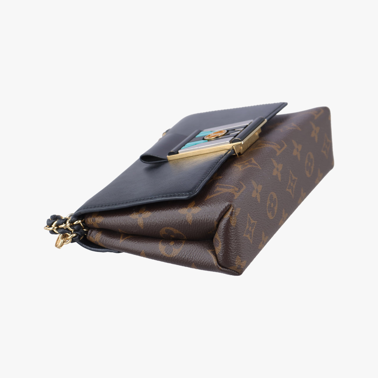 Monogram Pochette Brown× Black × Multicolor PVC coated canvas M44916 FL3189モノグラム ポシェット モノグラム/ブラウン系×ブラック×マルチカラー PVCコーティングキャンバス M44916 FL3189