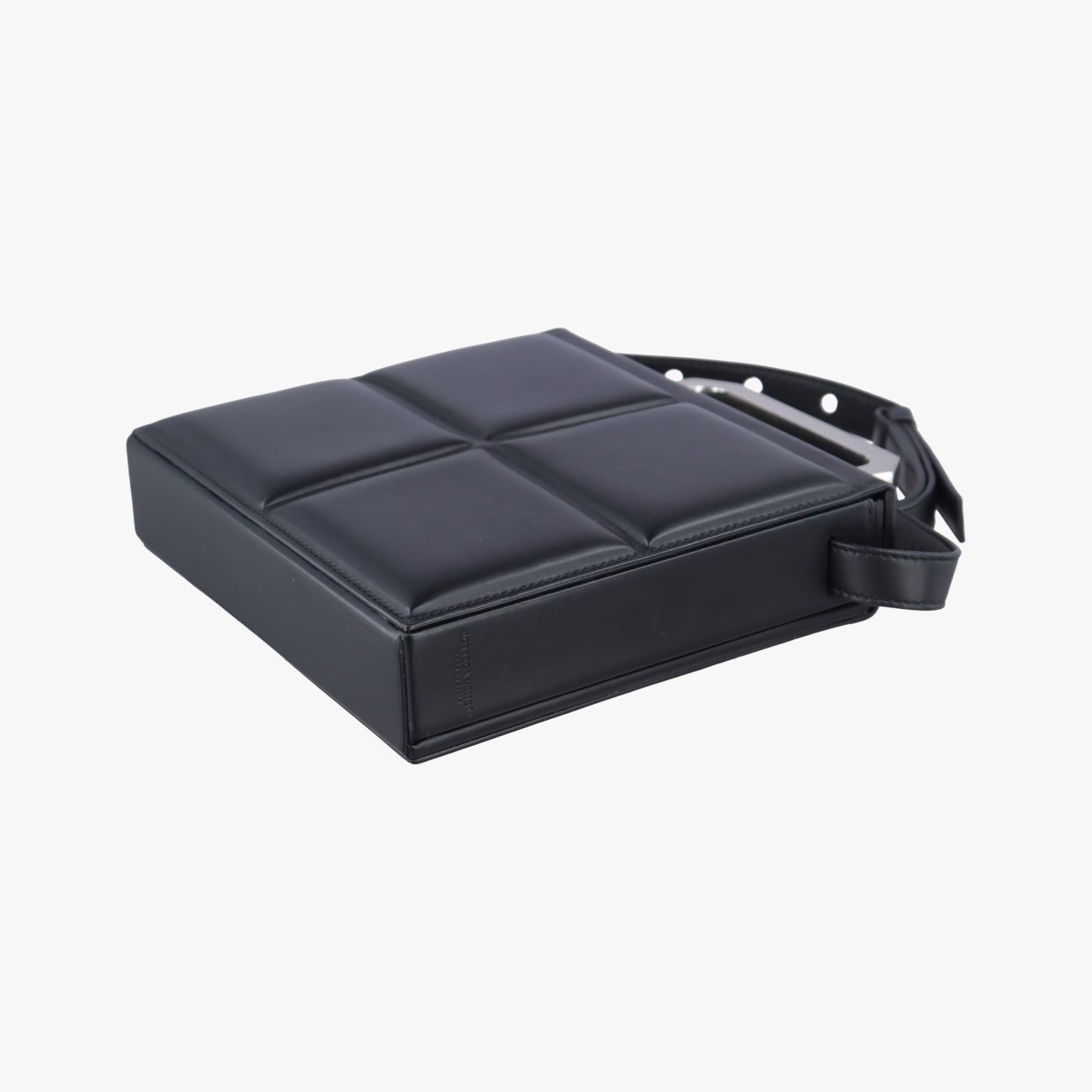 Padded Messenger Mini Trunk Black lambskin ICチップパデッド メッセンジャー ミニトランク ブラック ラムスキン ICチップ