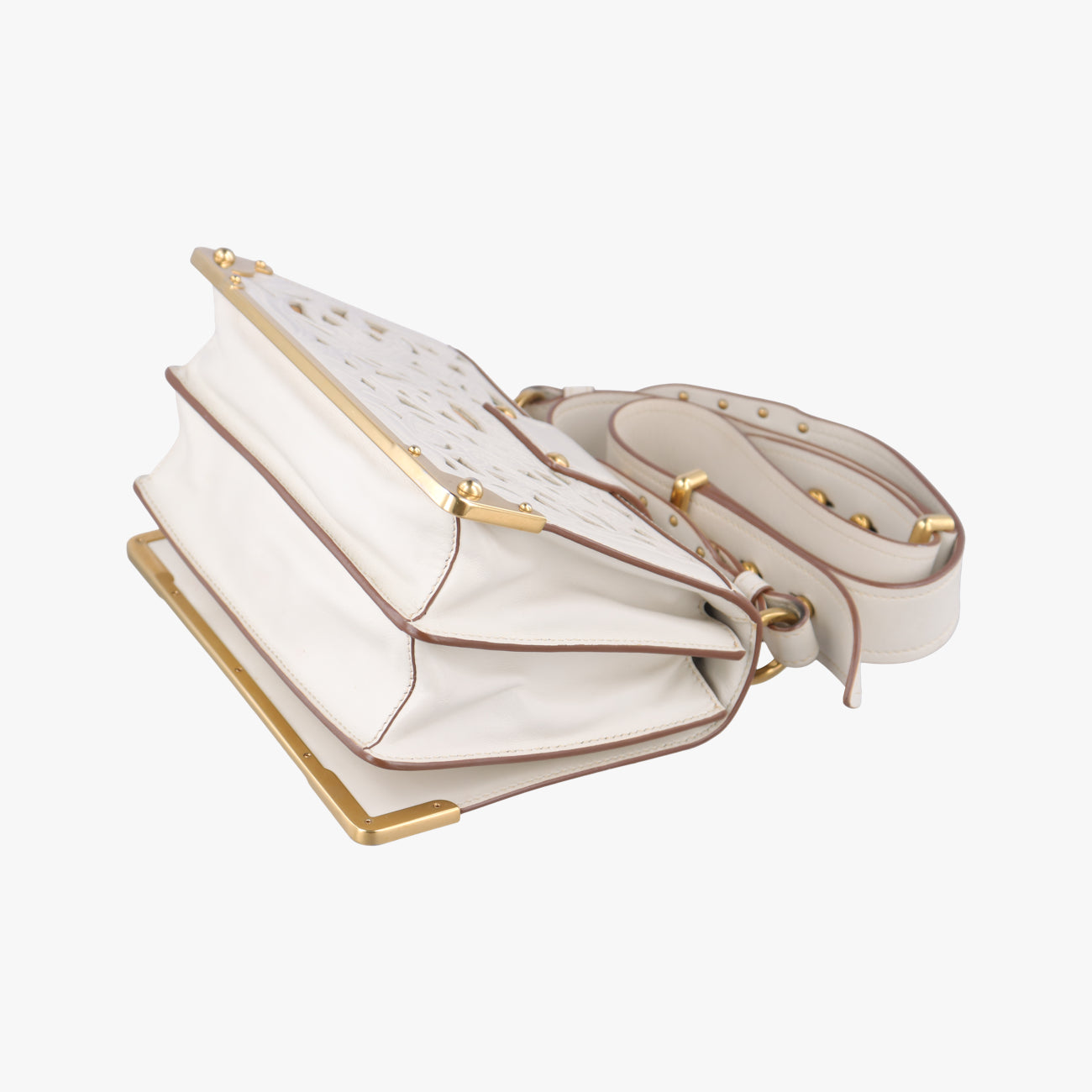 Laser Cut Cahier White Leather 25レーザーカット カイエ ホワイト レザー 25