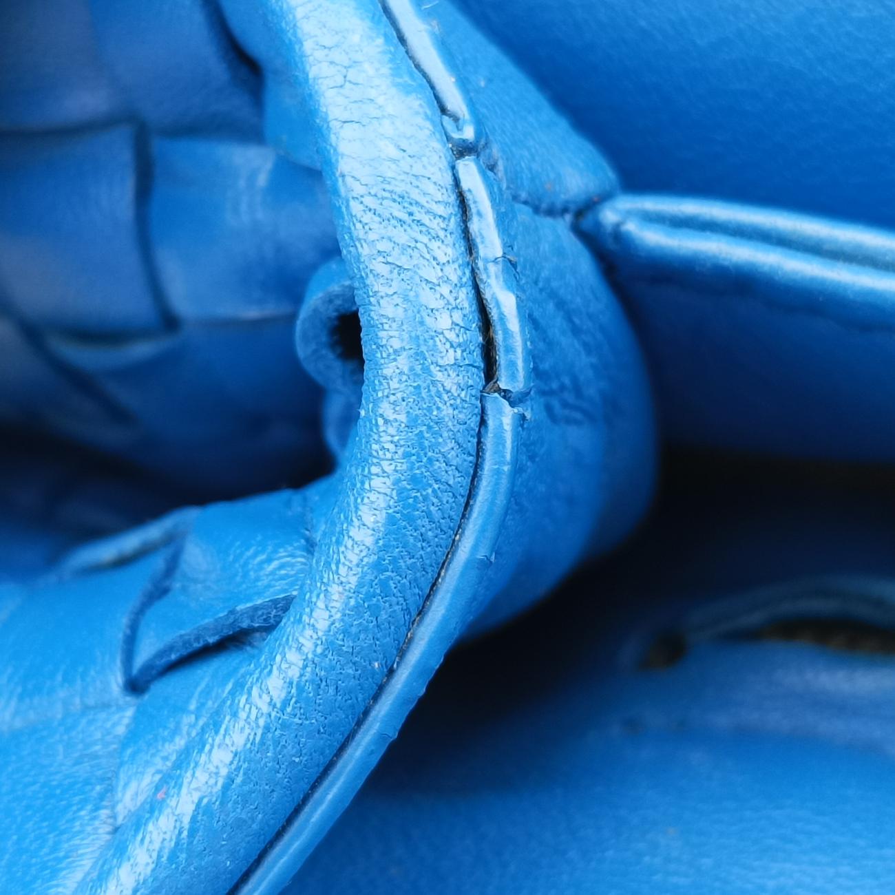 Intrecciato Olimpia Blue lambskin B05580007Dイントレチャート オリンピア ブルー ラムスキン B05580007D