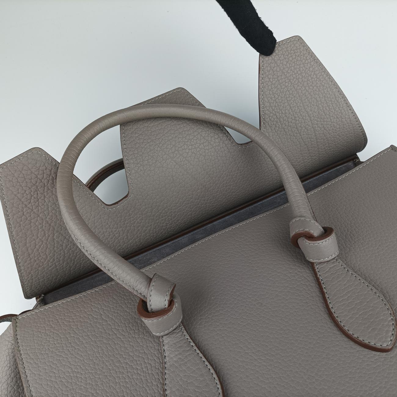 TIE Grey Leather S-CE-4144タイ グレー レザー S-CE-4144