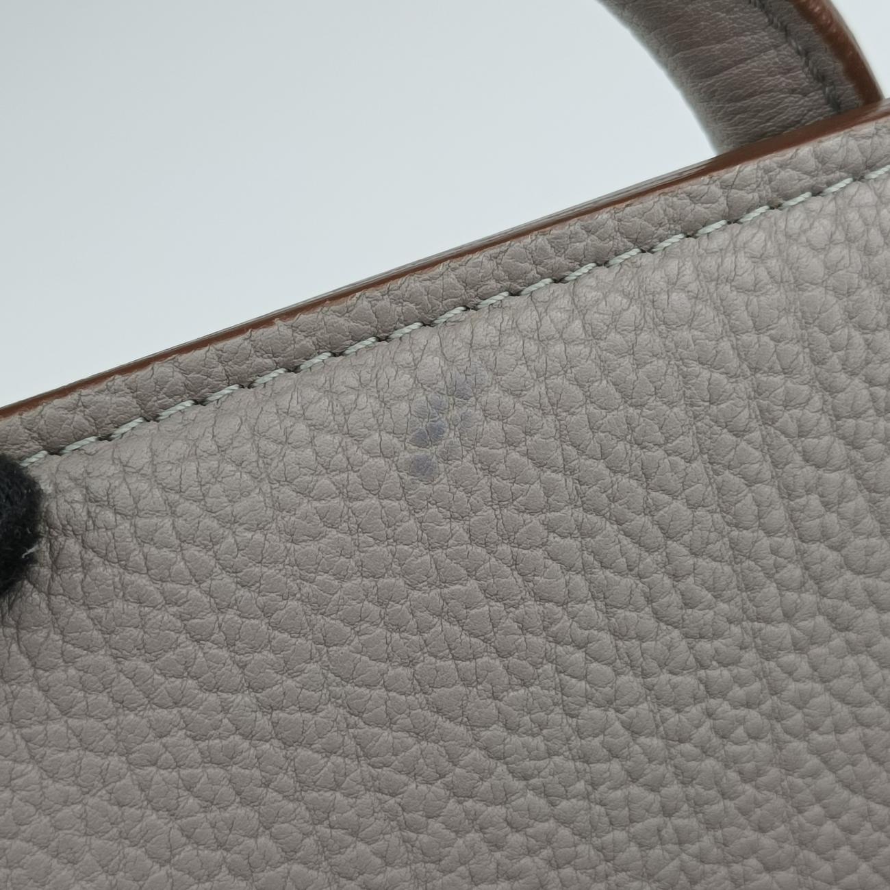 TIE Grey Leather S-CE-4144タイ グレー レザー S-CE-4144