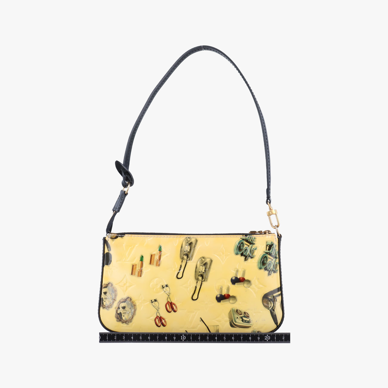 Pochette Accessoires Sticker White×multi Vernis M90928 DR0175ポシェット アクセソワール スティッカー ブロン×マルチ ヴェルニ M90928 DR0175