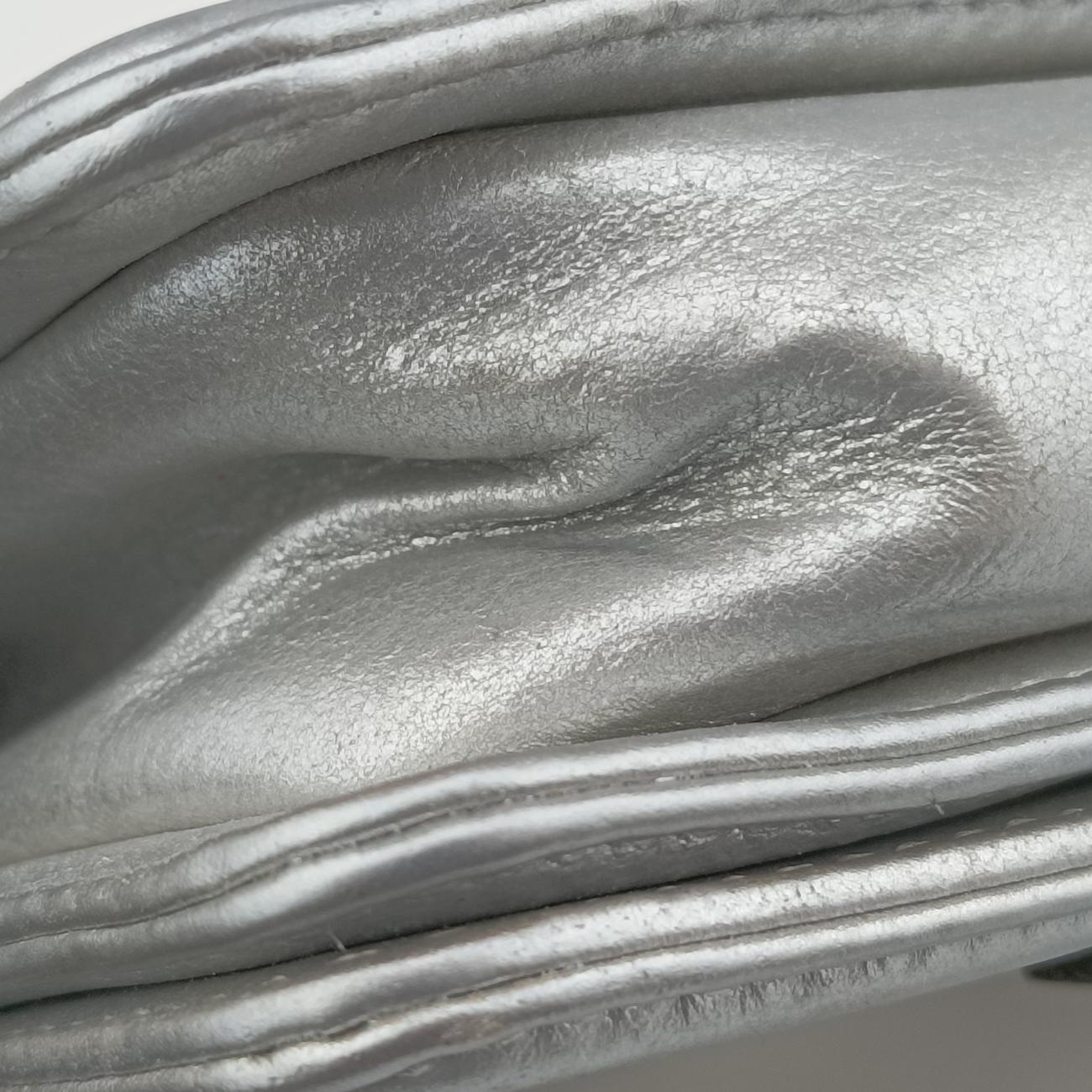 BOY CHANEL Silver lambskin×Galuchat Stingray A66230 19869442ボーイシャネル シルバー ラムスキン×ガルーシャ スティングレイ A66230 19869442