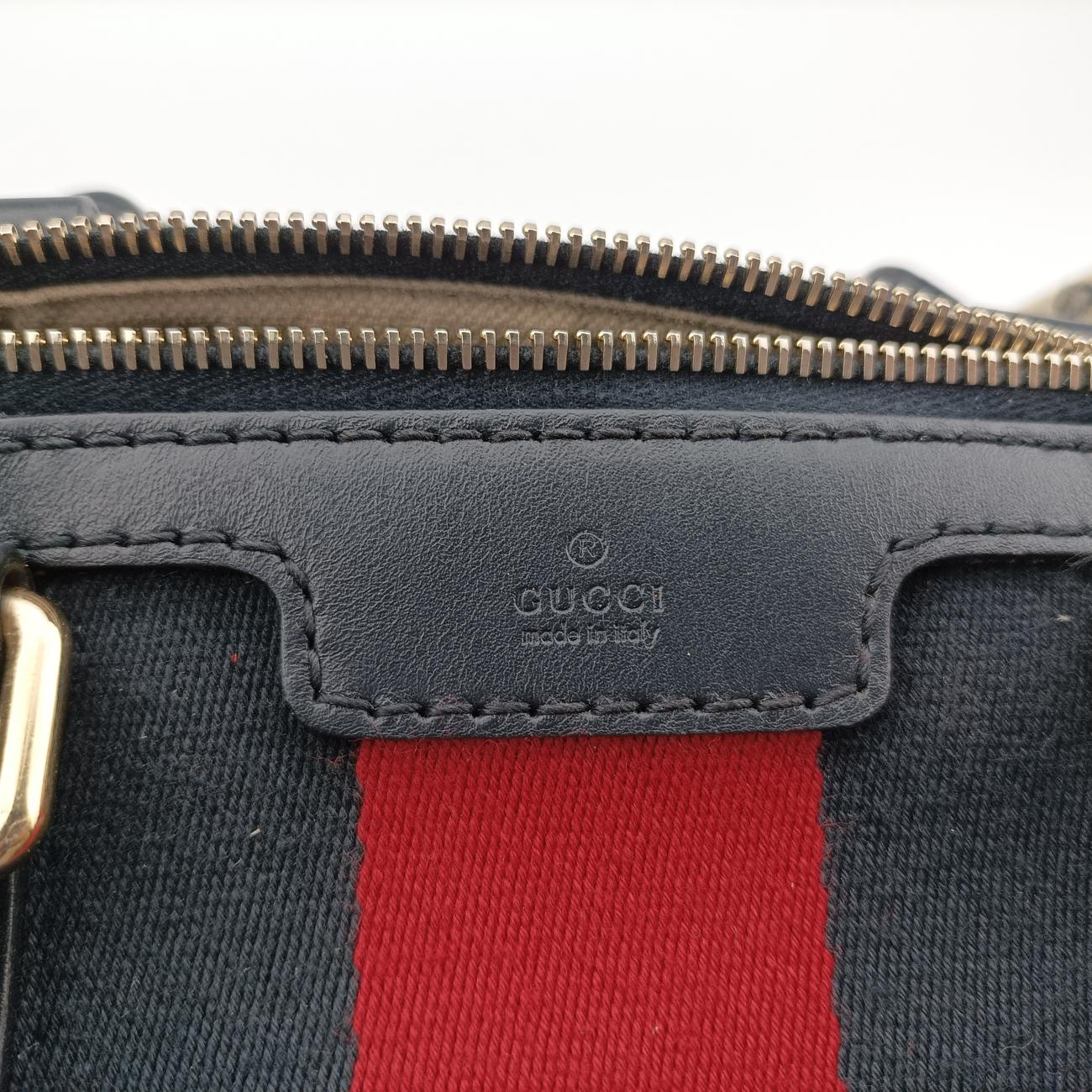 Sherry Line navy×red×beige Leather x canvas 247205 B017304282シェリーライン ネイビー×レッド×ベージュ レザー×キャンバス 247205 B017304282