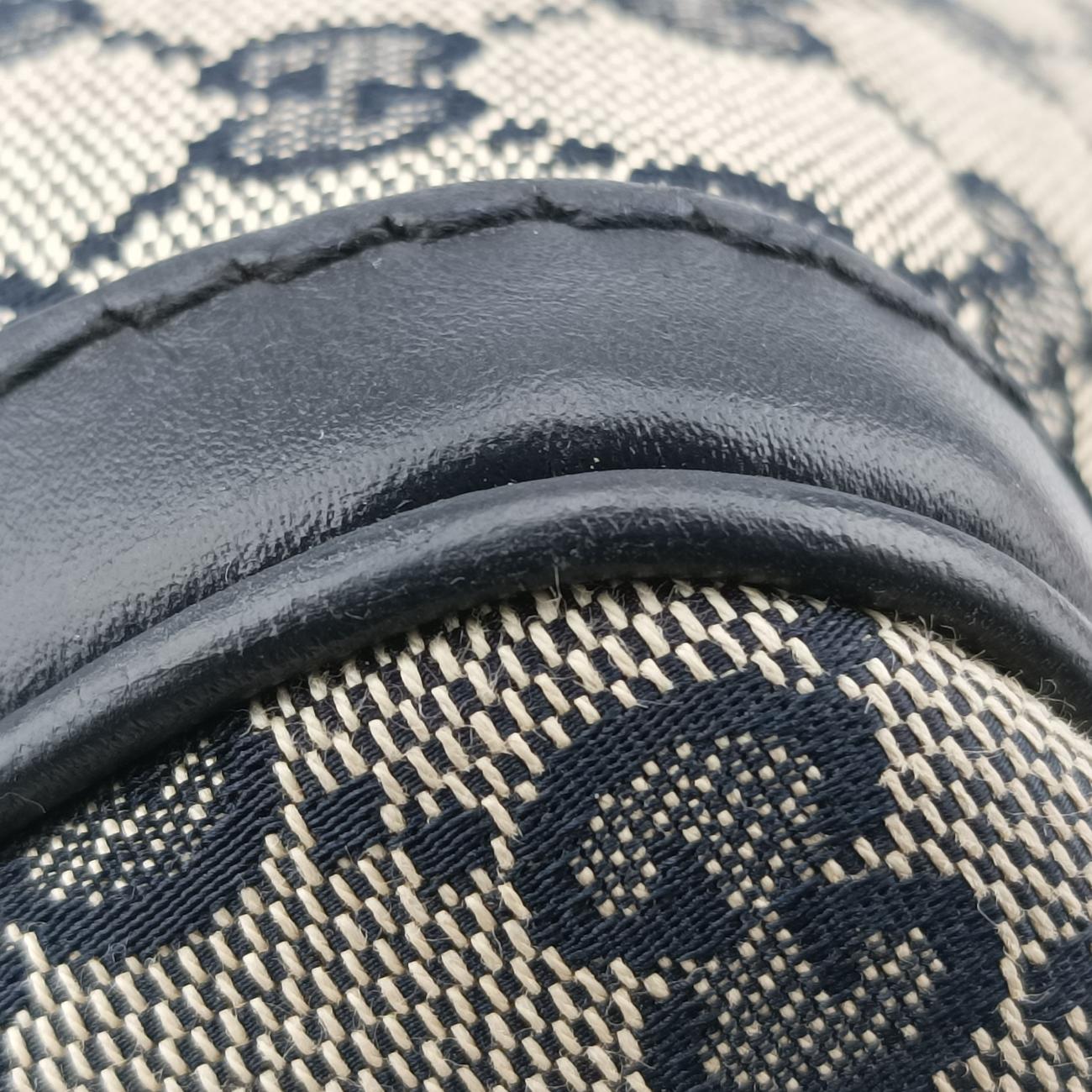 Sherry Line navy×red×beige Leather x canvas 247205 B017304282シェリーライン ネイビー×レッド×ベージュ レザー×キャンバス 247205 B017304282