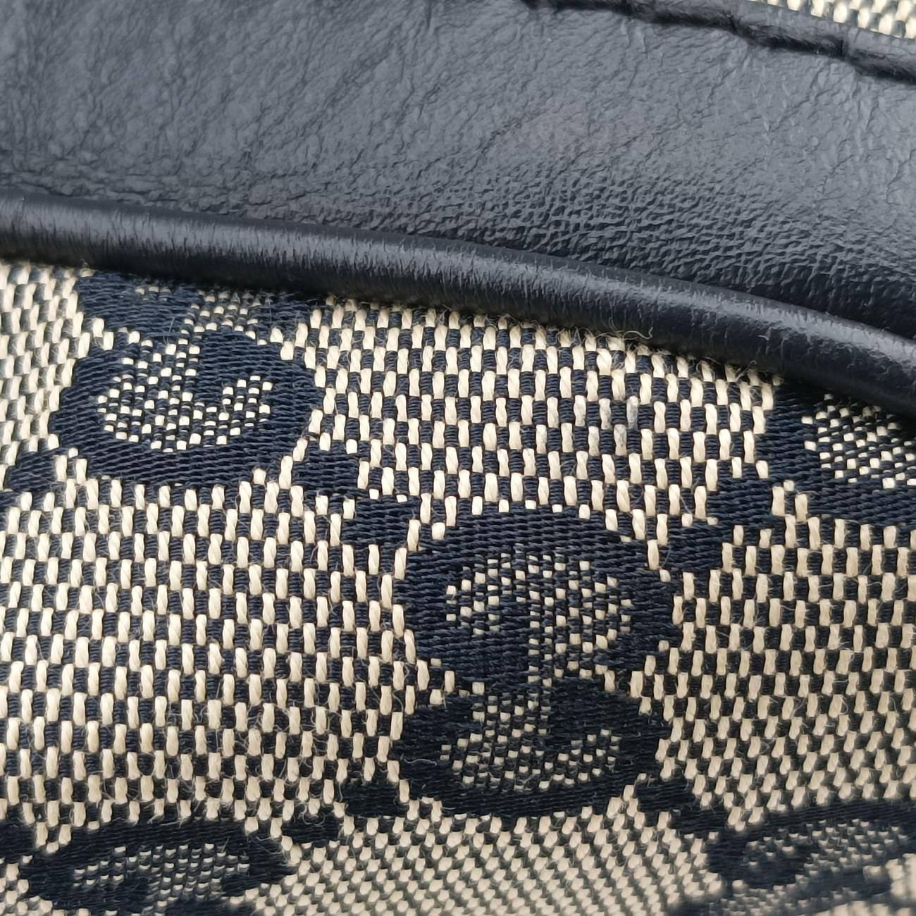 Sherry Line navy×red×beige Leather x canvas 247205 B017304282シェリーライン ネイビー×レッド×ベージュ レザー×キャンバス 247205 B017304282