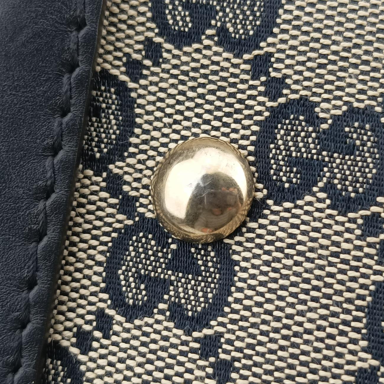 Sherry Line navy×red×beige Leather x canvas 247205 B017304282シェリーライン ネイビー×レッド×ベージュ レザー×キャンバス 247205 B017304282