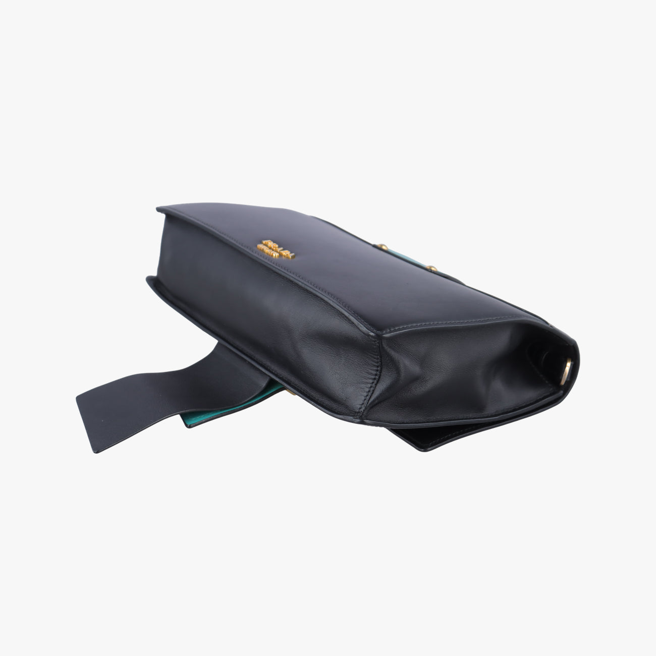 Plex Ribbon black×green×grey Leather 1BD067 7/Dプレックス リボン ブラック×グリーン×グレー レザー 1BD067 7/D