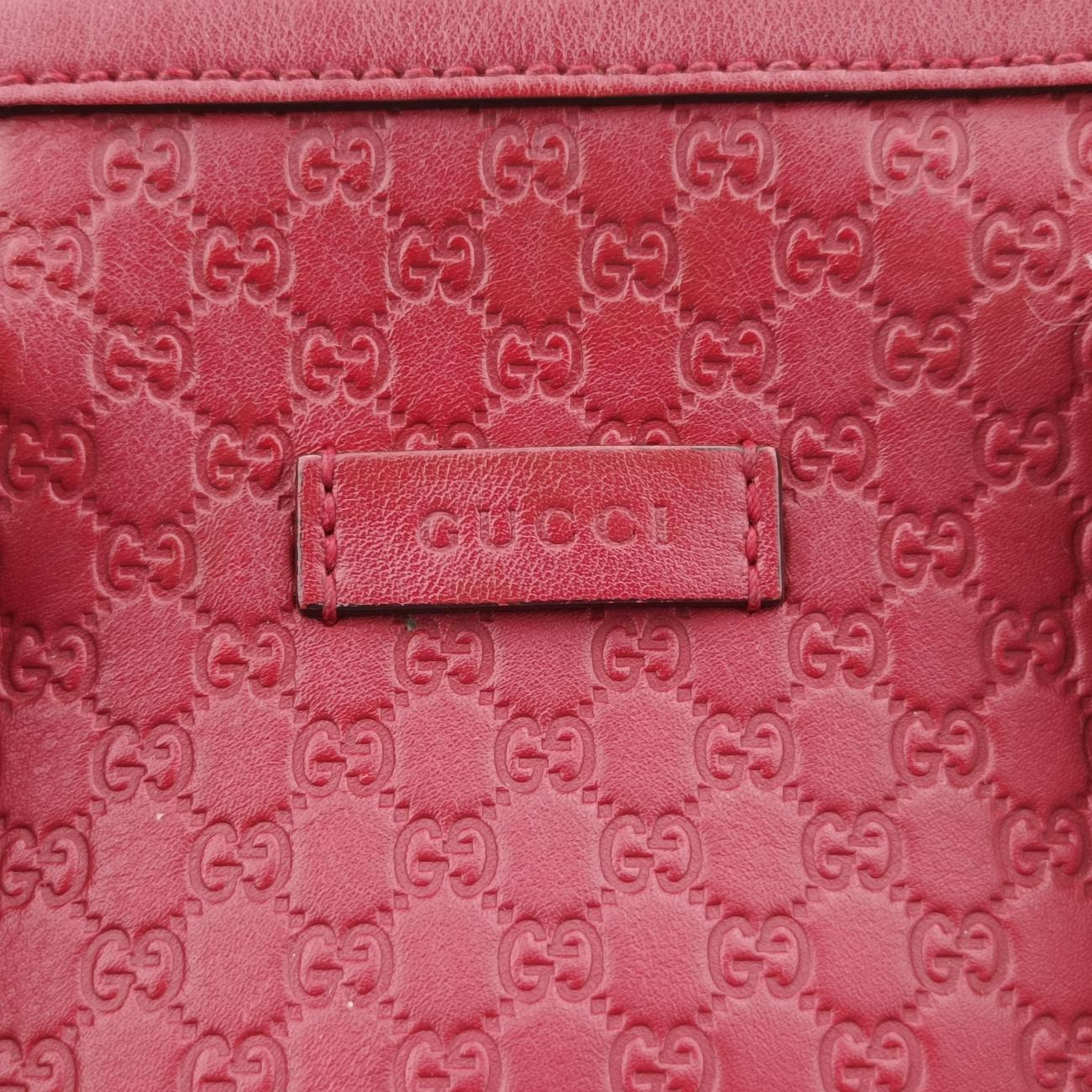 Microguccissima Red Leather 449654 E027942074マイクログッチシマ レッド レザー 449654 E027942074