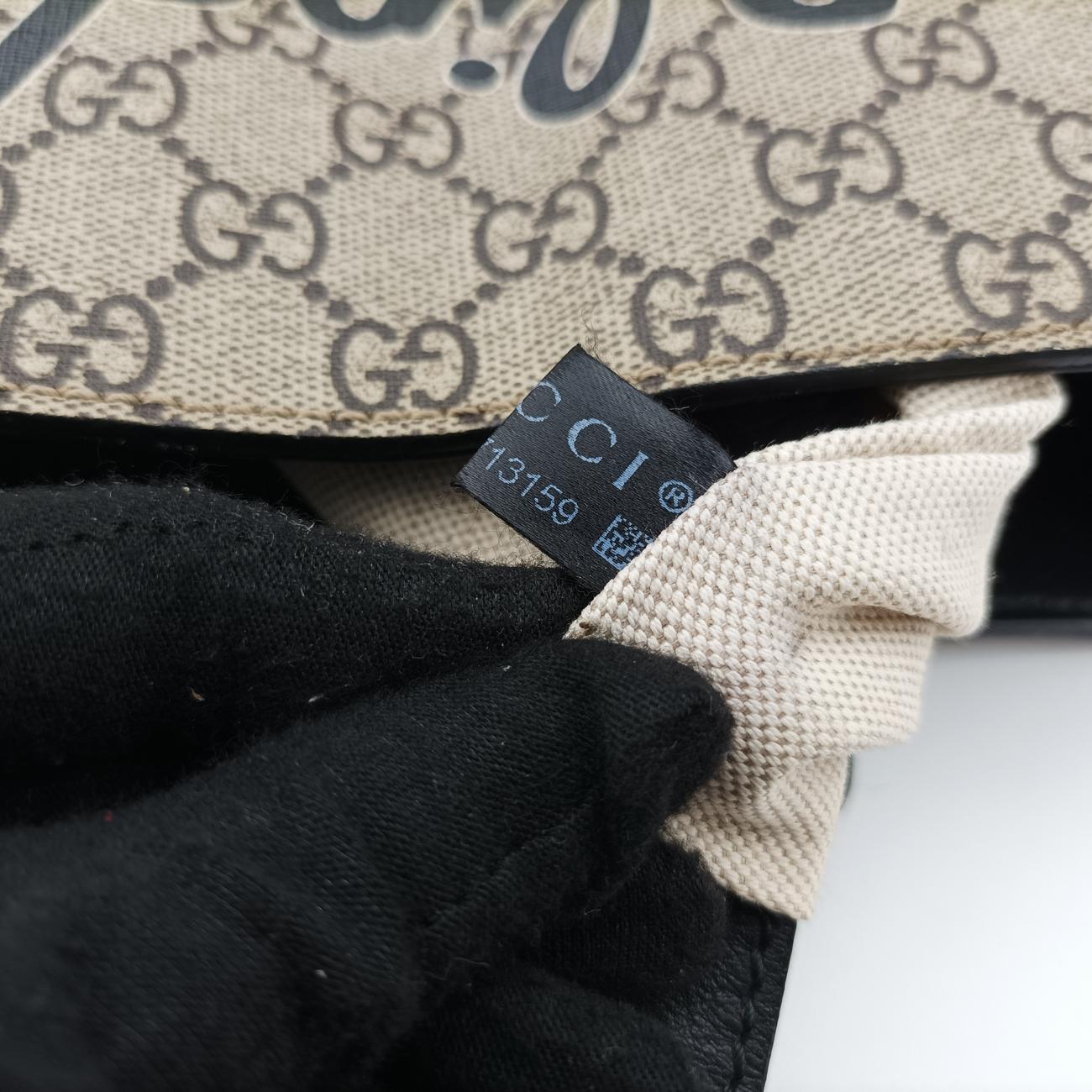 GG Supreme Bee Brown×Multicolour PVC coated canvas 450950 C020713159GGスプリーム ビー ブラウン×マルチカラー PVCコーティングキャンバス 450950 C020713159