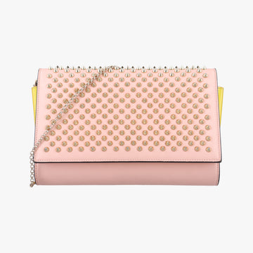 Paloma Clutch Pink×Yellow Leather パロマクラッチ ピンク×イエロー レザー 