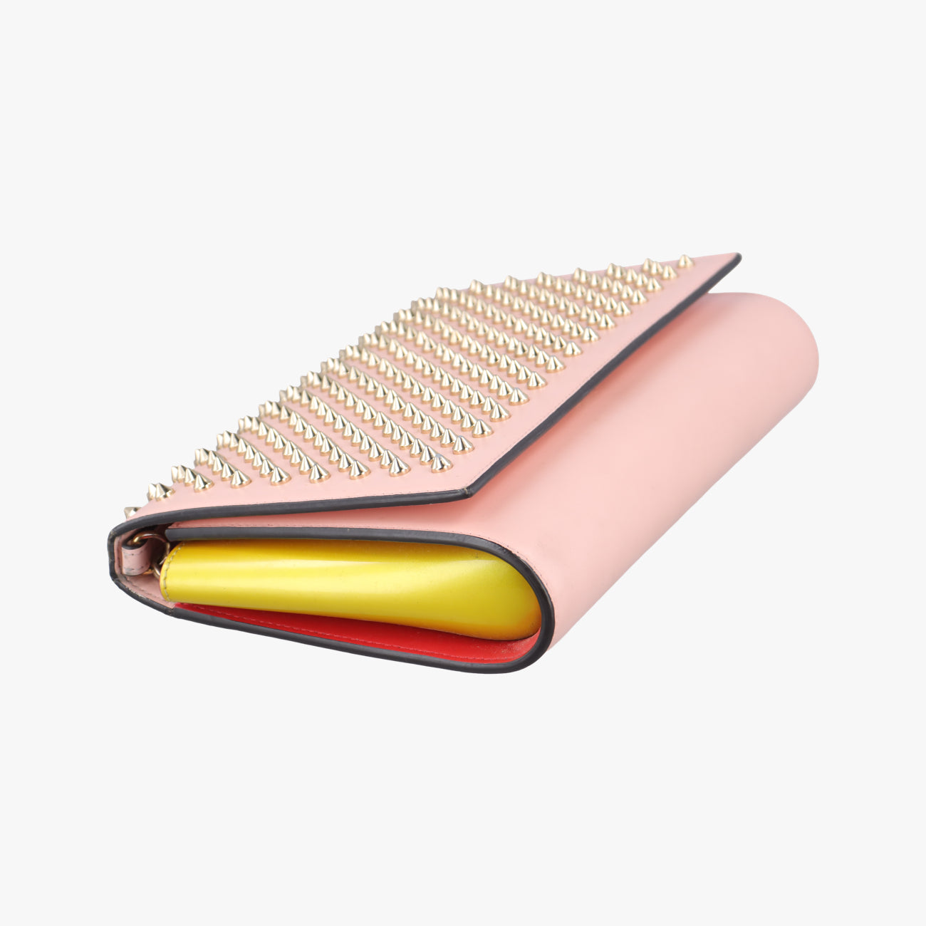 Paloma Clutch Pink×Yellow Leather パロマクラッチ ピンク×イエロー レザー 