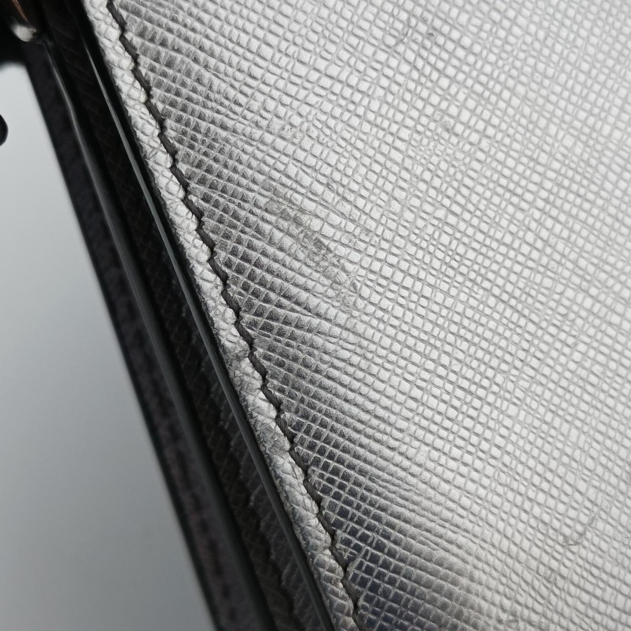 Sound Lock Silver SAFFIANO Leather BT1037 25サウンドロック シルバー サフィアーノレザー BT1037 25