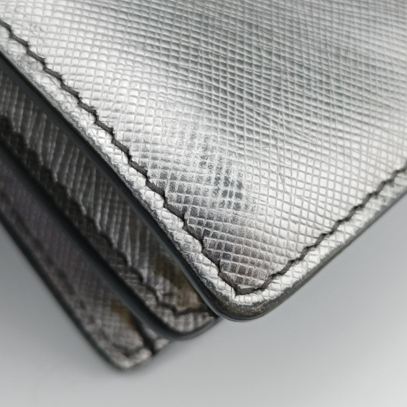 Sound Lock Silver SAFFIANO Leather BT1037 25サウンドロック シルバー サフィアーノレザー BT1037 25