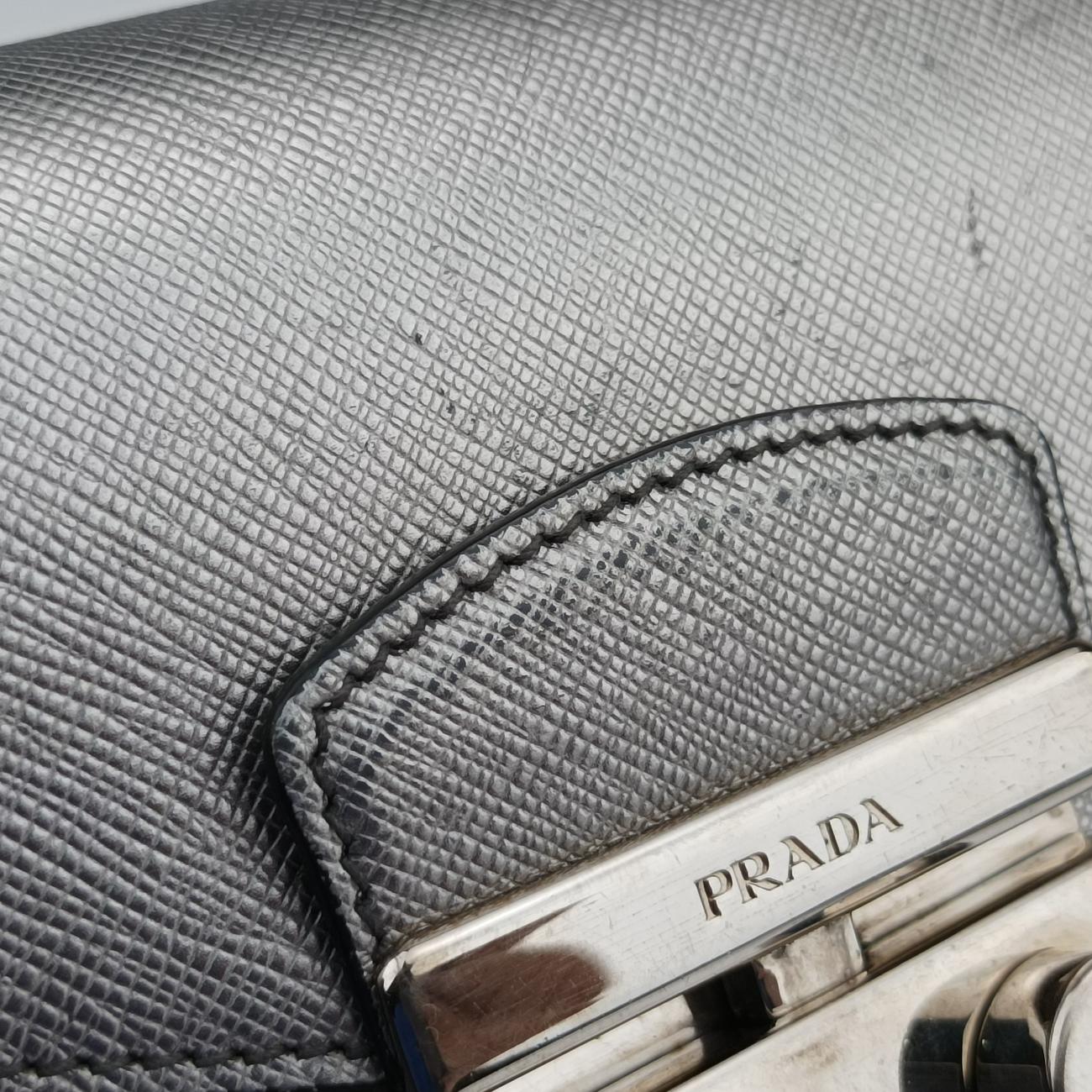 Sound Lock Silver SAFFIANO Leather BT1037 25サウンドロック シルバー サフィアーノレザー BT1037 25